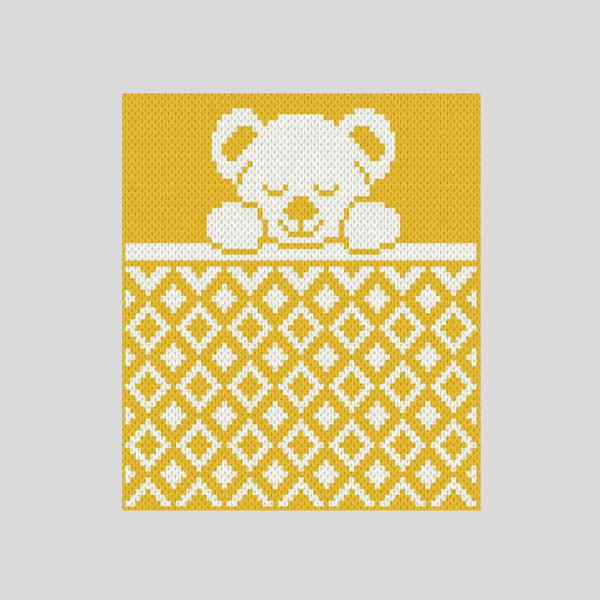 loop-yarn-finger-knitted-sleeping-bear-blanket-7