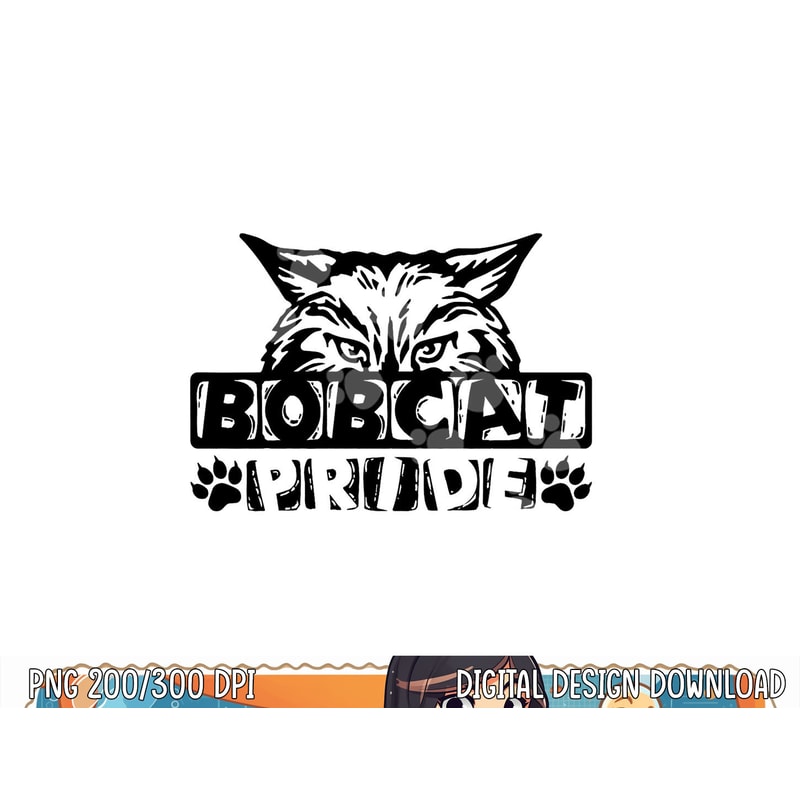 Bobcats School Sports Fan Team Spirit png, sublimation copy.jpg
