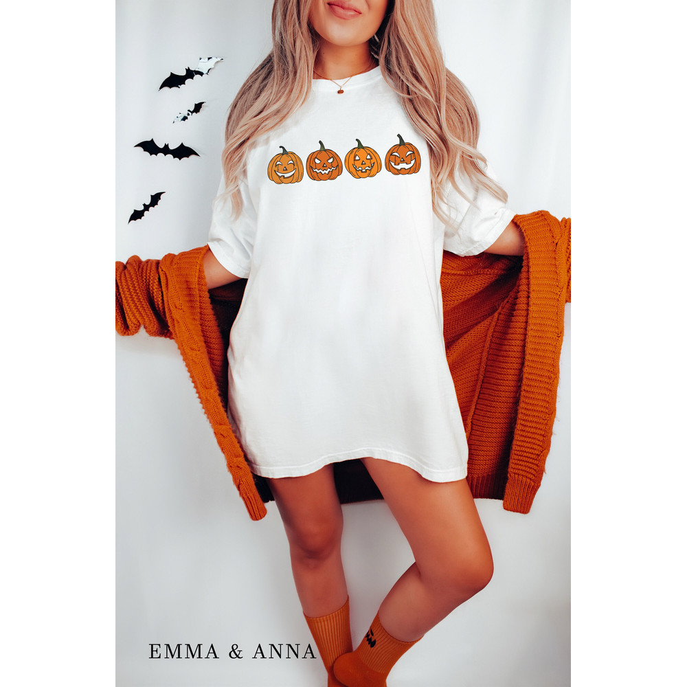 Comfort Colors Halloween Shirt, Pumpkin Shirt, Fall Shirts for Women, Jack-o-Lantern Shirt, Spooky Season Shirt, Halloween Oversized Tshirt - 2.jpg