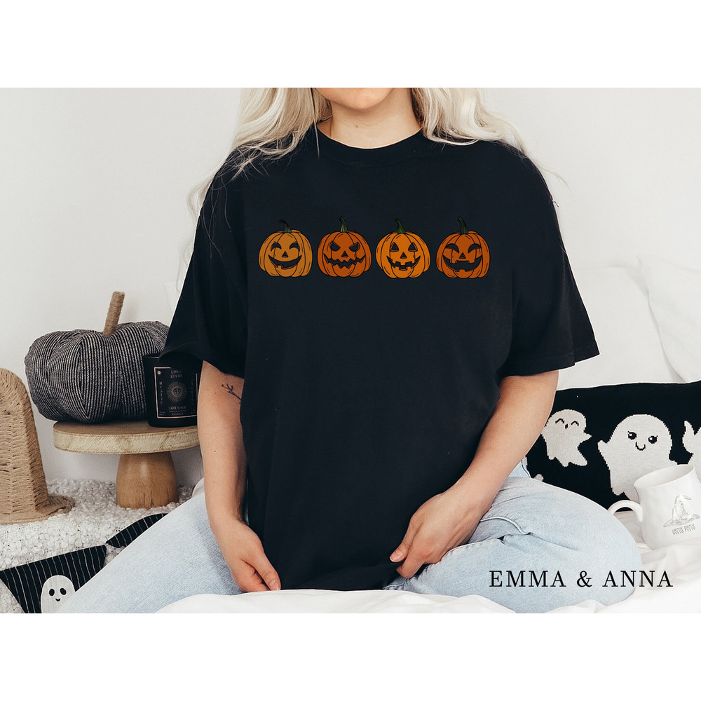 Comfort Colors Halloween Shirt, Pumpkin Shirt, Fall Shirts for Women, Jack-o-Lantern Shirt, Spooky Season Shirt, Halloween Oversized Tshirt - 3.jpg