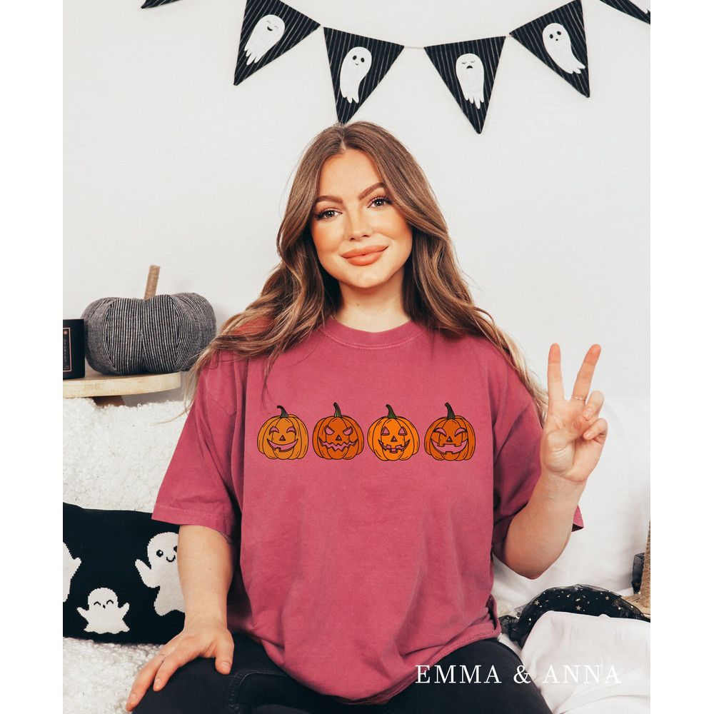 Comfort Colors Halloween Shirt, Pumpkin Shirt, Fall Shirts for Women, Jack-o-Lantern Shirt, Spooky Season Shirt, Halloween Oversized Tshirt - 4.jpg