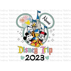 Custom Name Trip 2023 Svg, Family Vacation Svg, Family Trip Svg, Magical Kingdom, Svg, Png Files For Cricut Sublimation