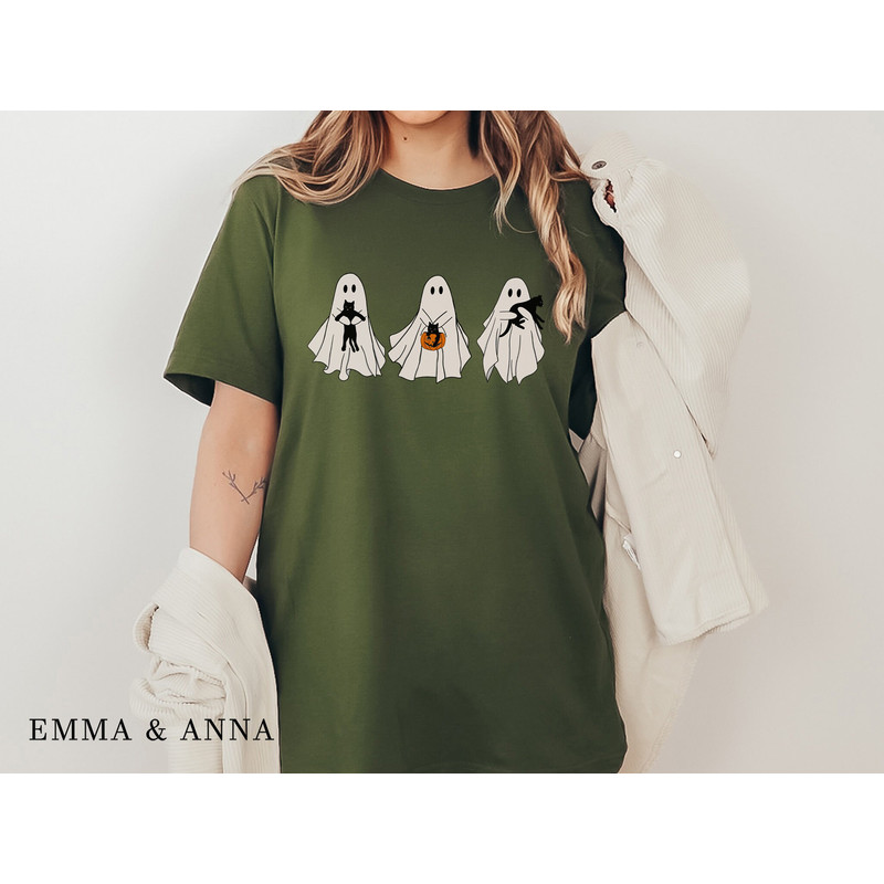Halloween Shirt, Ghost Shirt, Halloween Tshirt, Black Cat Shirt, Cat Lover Gift, Funny Halloween, Halloween Party, Fall Shirt, Pumpkin Shirt - 3.jpg