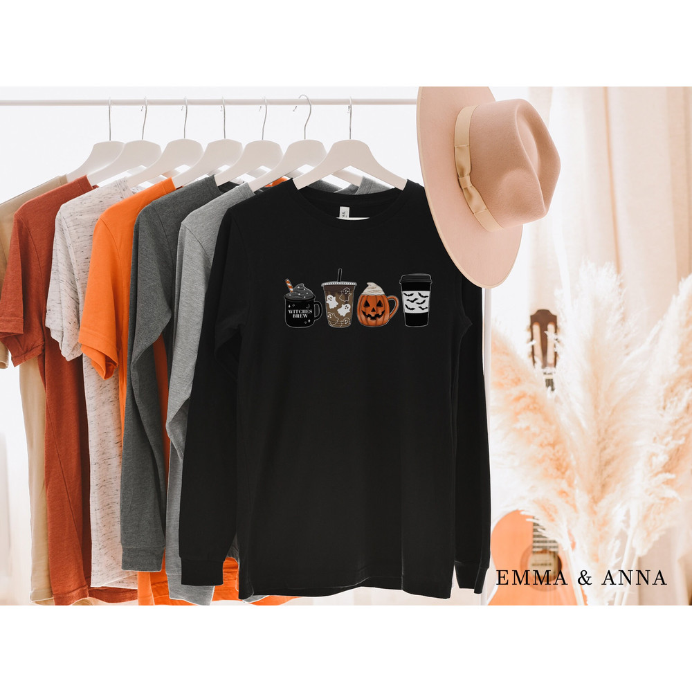 Halloween Shirt, Halloween T-Shirt, Fall Coffee Shirt, Fall Shirts, Halloween Coffee Shirt, Pumpkin Spice Shirt, Jack-o-Lantern Shirt - 3.jpg