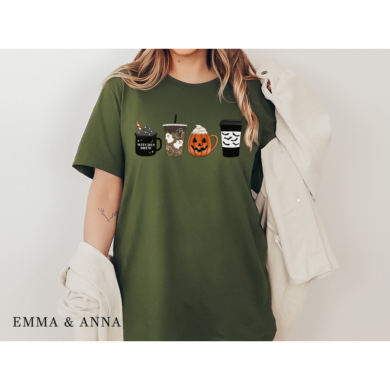 Halloween Shirt, Halloween T-Shirt, Fall Coffee Shirt, Fall Shirts, Halloween Coffee Shirt, Pumpkin Spice Shirt, Jack-o-Lantern Shirt - 7.jpg