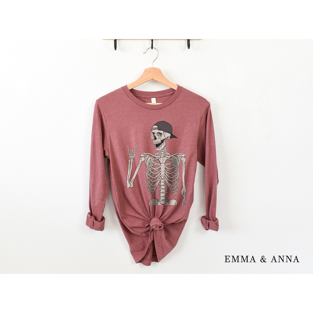 Halloween Shirt, Skeleton Shirt, Halloween Tshirt, Stay Spooky Shirt, Halloween Crewneck, Fall Shirt, Funny Skeleton Shirt, Spooky Season - 4.jpg