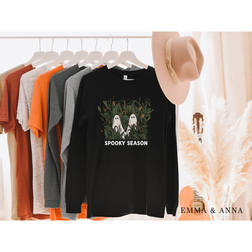 Halloween Shirt, Spooky Season Shirt, Halloween T-Shirt, Cute Ghost Shirt, Fall Shirts for Women, Pumpkin Shirt, Trick or Treat Shirt - 2.jpg