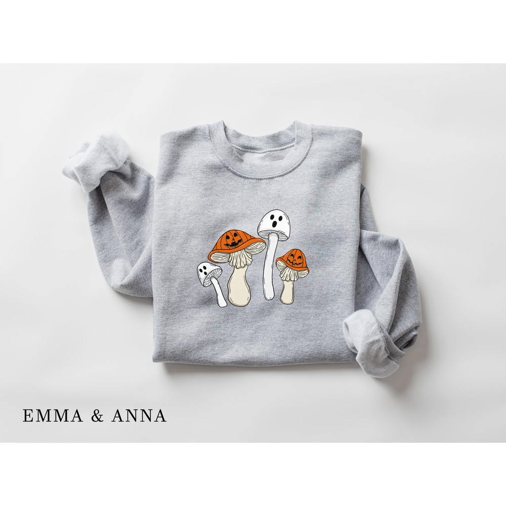 Halloween Sweatshirt, Halloween Shirt, Fall Sweatshirt, Magic Mushroom Shirt, Halloween Crewneck, Ghost Shirt, Pumpkin Sweater,Spooky Season - 4.jpg