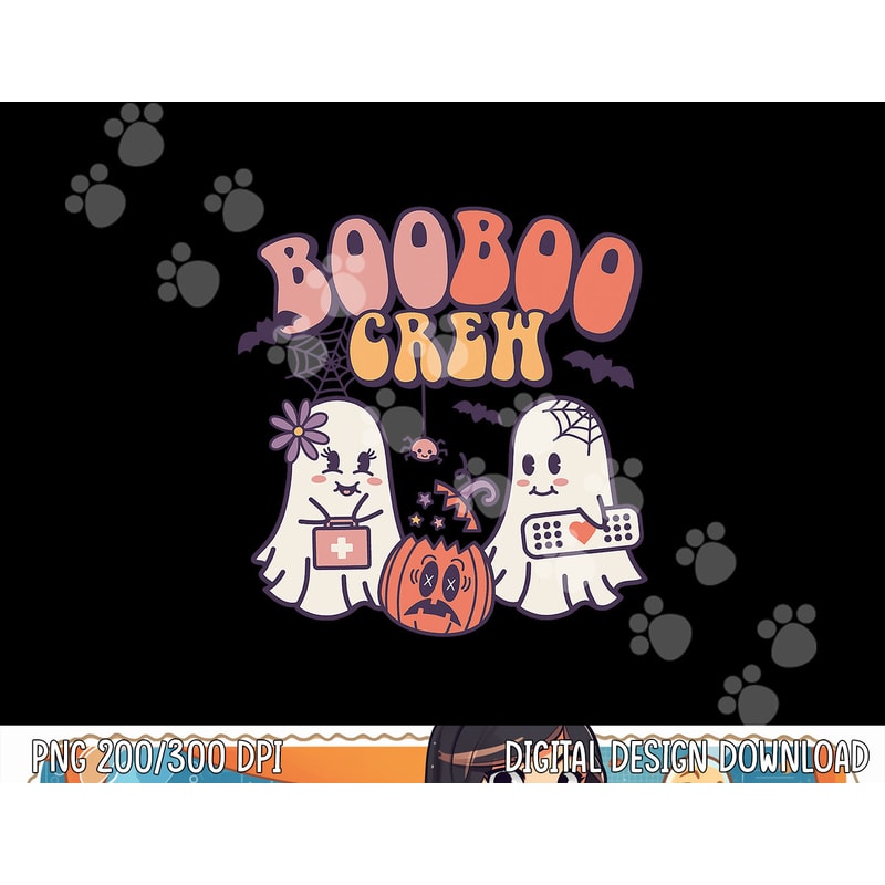 Boo Boo Crew Ghost Doctor Paramedic EMT Nurse Halloween png, sublimation copy.jpg