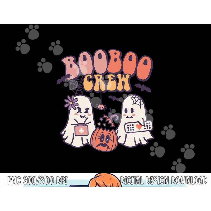 Boo Boo Crew Ghost Doctor Paramedic EMT Nurse Halloween png, sublimation copy.jpg
