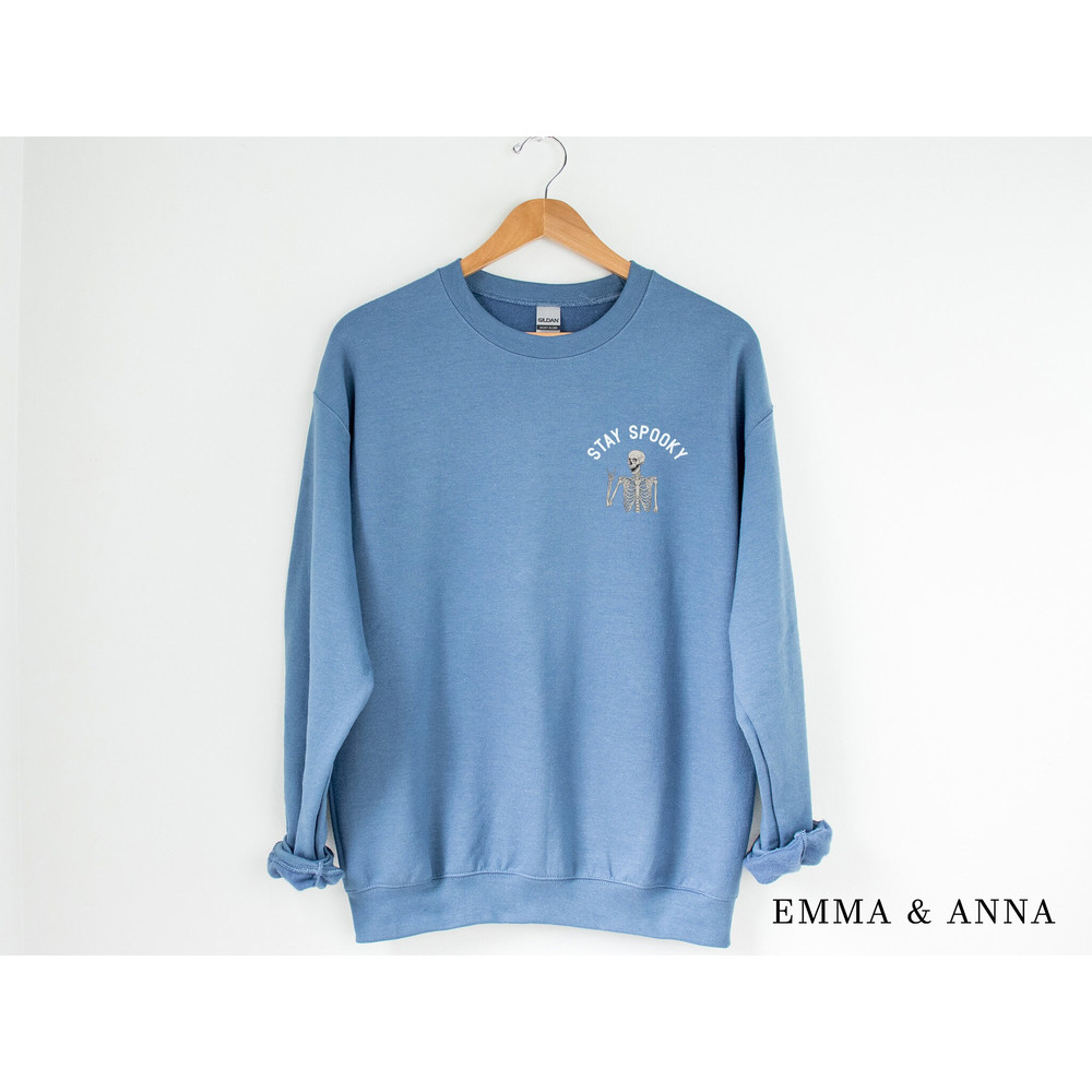 Halloween Sweatshirt, Stay Spooky Sweatshirt, Skeleton Sweatshirt, Halloween Crewneck, Fall Sweatshirt, Funny Skeleton Shirt, Spooky Season - 5.jpg