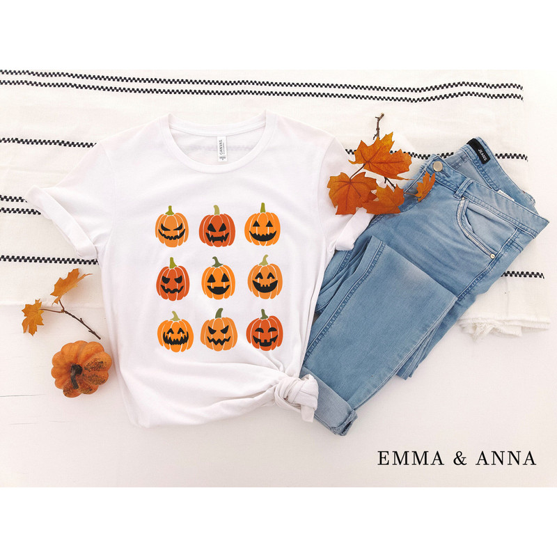 Jack-o-Lantern Shirt, Halloween Shirt, Pumpkin Shirt, Fall Shirts, Fall Harvest, Halloween Clothes, Spooky Season Shirt, Halloween Tee - 2.jpg
