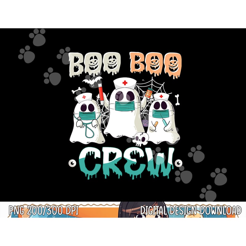Boo boo Crew Nurse Halloween Ghost Costume Matching png,sublimation copy.jpg