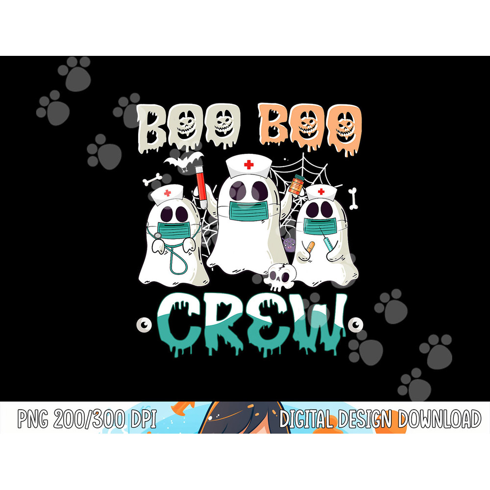 Boo boo Crew Nurse Halloween Ghost Costume Matching png,sublimation copy.jpg