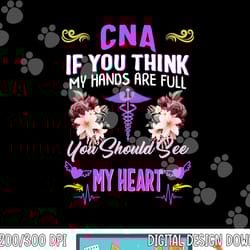 cna nurse heart nurses week certified nursing assistant mom png, sublimation copy