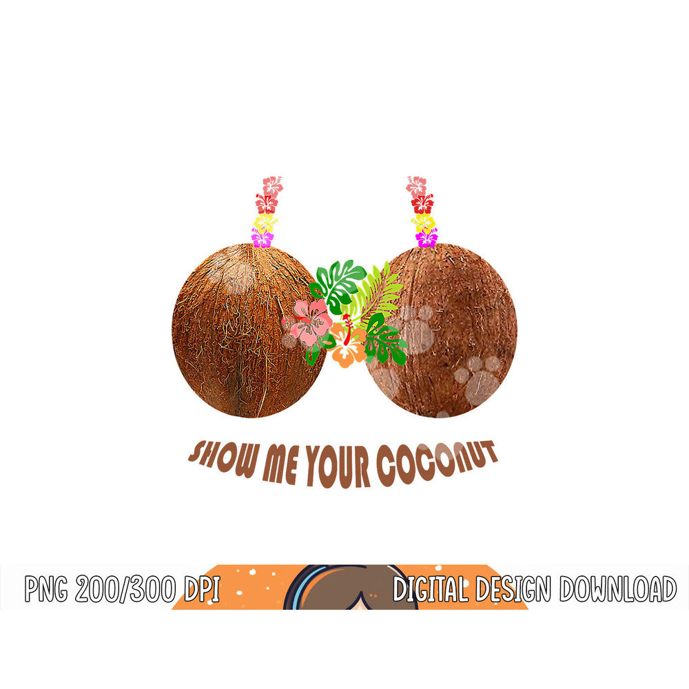 Coconut Bra Halloween Hawaiian Costume Gift png, sublimation copy.jpg
