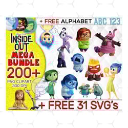 200 mega bundle inside out png, inside out png, walt disney png