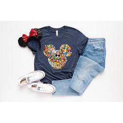 disney shirt, mickey head disney characters tshirt disney ear shirt, women's unisex disney t-shirt disney shirt