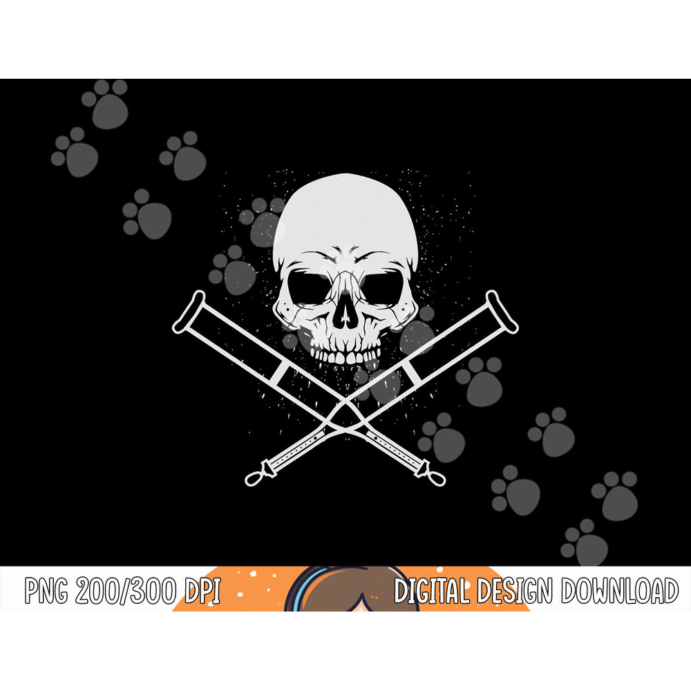 Cool Skull And Crutches Funny Fractured Bone Support Gift png, sublimation copy.jpg