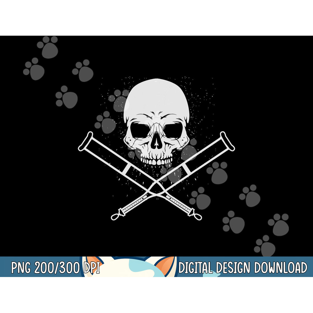 Cool Skull And Crutches Funny Fractured Bone Support Gift png, sublimation copy.jpg
