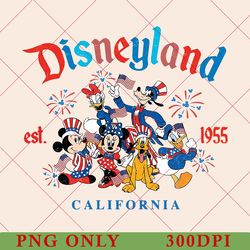 vintage disney 4th of july png, disney characters png, patriotic png, fourth of july disney png, happy 4th of july png
