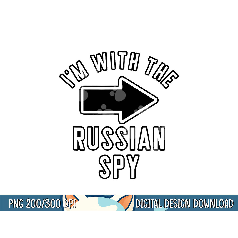 Couples Halloween Costume Shirts I m With The Russian Spy png, sublimation copy.jpg