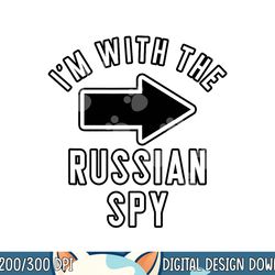 couples halloween costume shirts i m with the russian spy png, sublimation copy