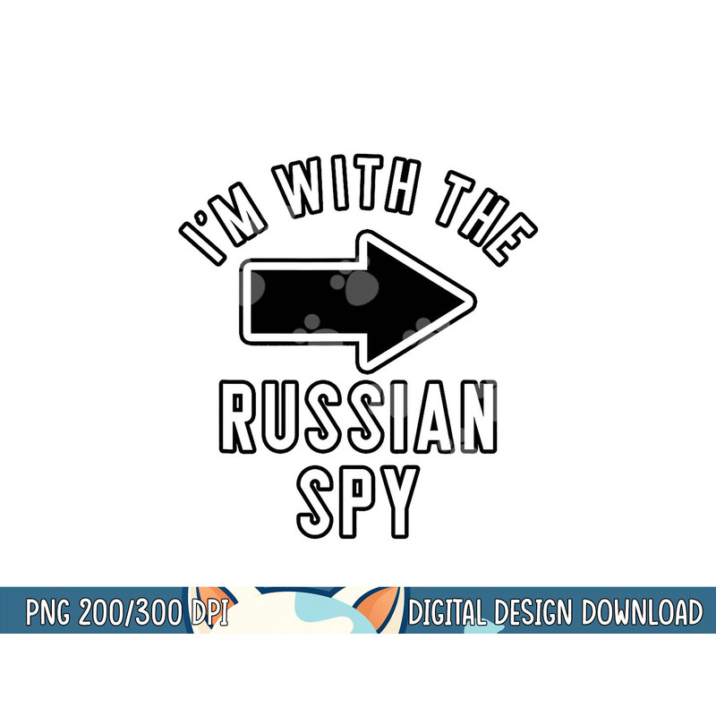 Couples Halloween Costume Shirts I m With The Russian Spy png, sublimation copy.jpg