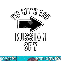 couples halloween costume shirts i m with the russian spy png, sublimation copy