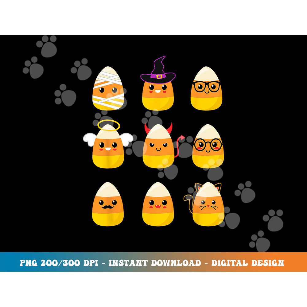 Candy Corn Costume Characters - Cute Halloween Kids png,sublimation copy.jpg