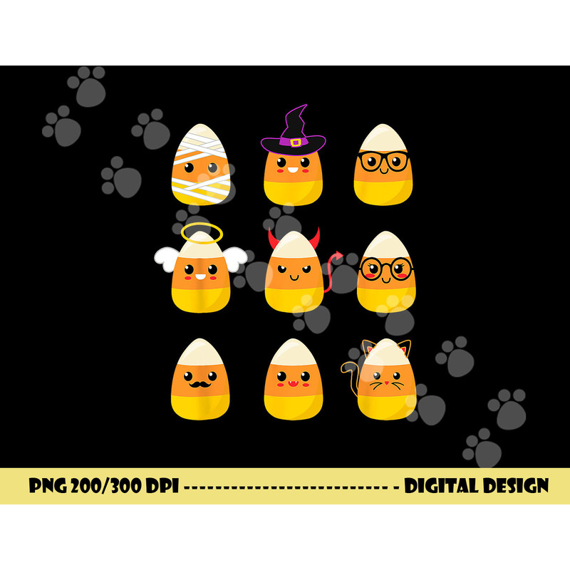 Candy Corn Costume Characters - Cute Halloween Kids  png,sublimation copy.jpg