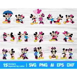 mickey minnie mouse svg bundle, mickey mouse svg, minnie mouse svg, mini mouse svg, cricut svg, mickey cut file, dxf, ep