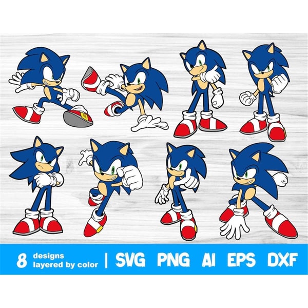 sonic the hedgehog svg bundle | Inspire Uplift