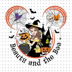 Beauty And The Boo Png, Halloween Princess Png, Halloween Png, Princess Png, Halloween Masquerade Png, Spooky Vibes Png,