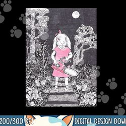 creepy chainsaw bunny goth gothic halloween horror darkness png, sublimation copy