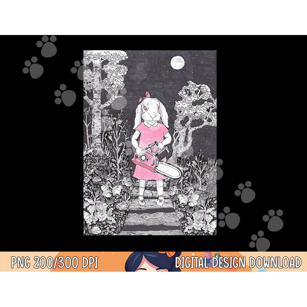 Creepy Chainsaw Bunny Goth Gothic Halloween Horror Darkness png, sublimation copy.jpg
