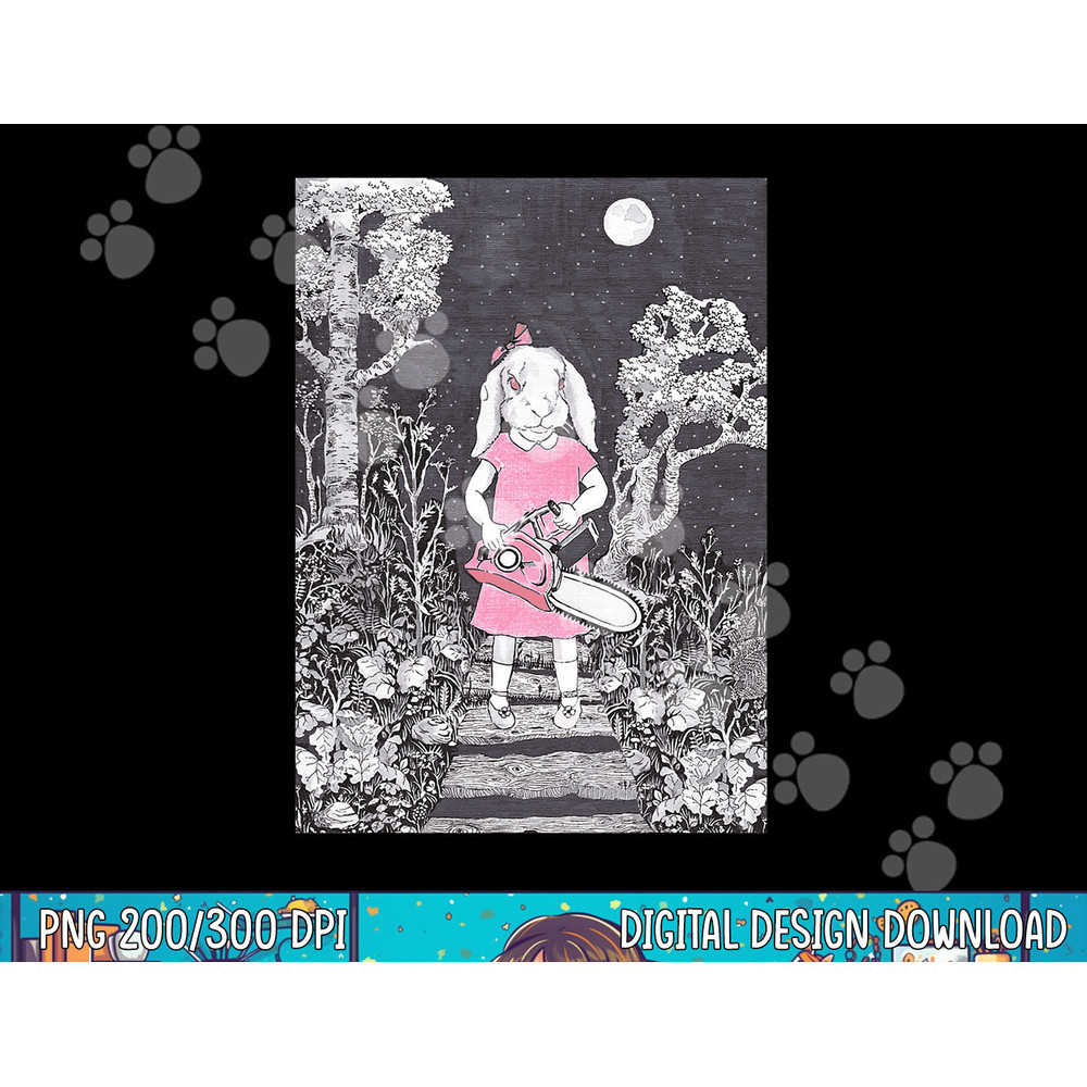Creepy Chainsaw Bunny Goth Gothic Halloween Horror Darkness png, sublimation copy.jpg