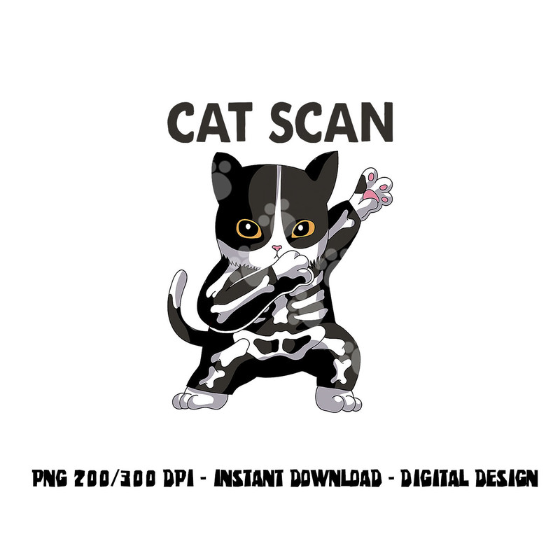 Cat Scan CT Scan Funny Cat X-Ray Pun Meme Rad Tech png,sublimation copy.jpg
