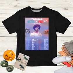water 2 fire redveil tour dates 2023 shirt, redveil  unisex t shirt full size s - 5xl, water 2 fire tour t shirt