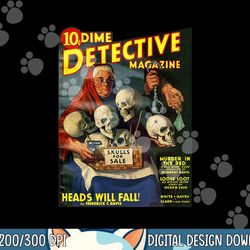 creepy skulls classic skull dealer vintage horror comic book png, sublimation copy