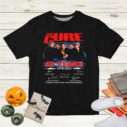 the cure 1987 - 2023 45 years anniversary t shirt, the cure band unisex t shirt for men and women, the cure  band