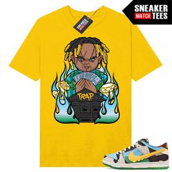 chunky dunky sb dunk shirts to match sneaker match tees yellow 'trap chucky'
