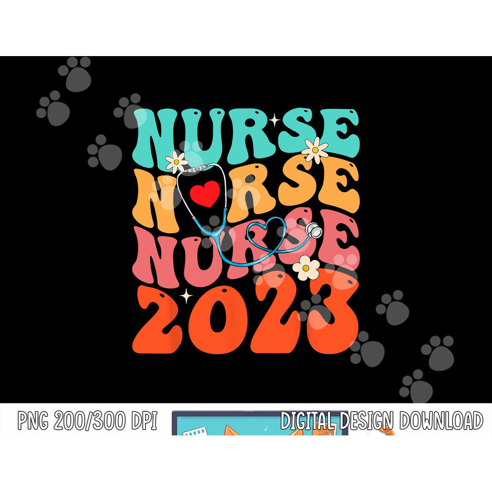 Cute Groovy Stethoscope Nurse Life Nursing Nurse Week 2023 png, sublimation copy.jpg