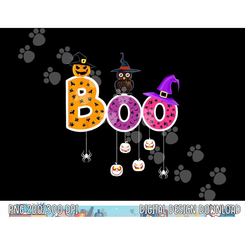 Boo Halloween Costume Spiders, Ghosts, Pumkin & Witch Hat png,sublimation copy.jpg