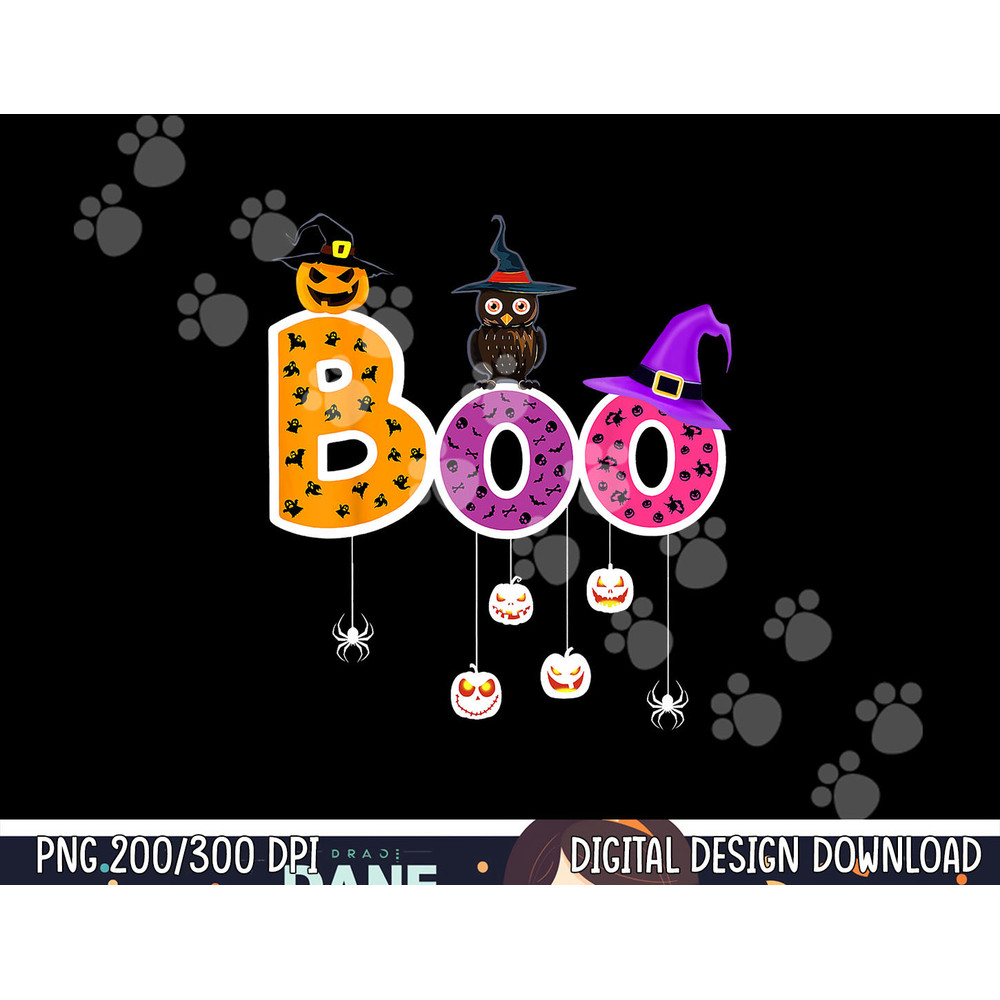 Boo Halloween Costume Spiders, Ghosts, Pumkin & Witch Hat png,sublimation copy.jpg