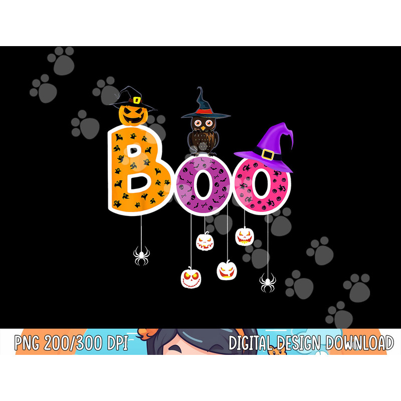 Boo Halloween Costume Spiders, Ghosts, Pumkin & Witch Hat png,sublimation copy.jpg