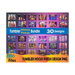 30 hocus pocus tumbler bundle png, tumbler png, hocus pocus png