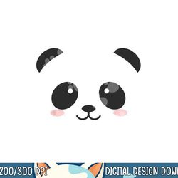 cute halloween panda bear face png, sublimation costume kids gift png, sublimation copy