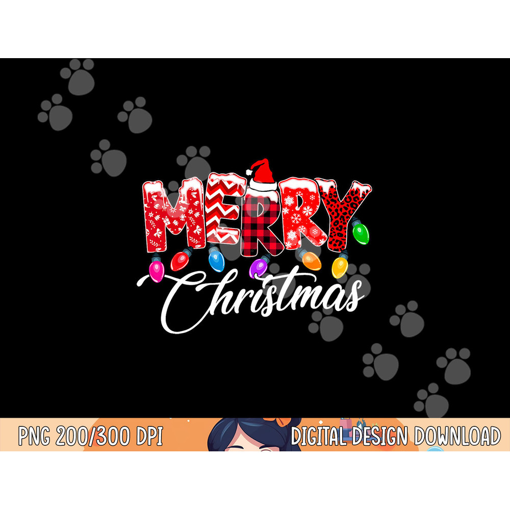 Cute Merry Christmas Leopard Buffalo Red Plaid For Men Women png,sublimation copy.jpg