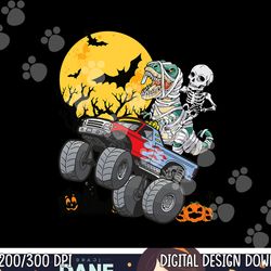 boys halloween monster truck pumpkin mummy dinosaur t rex png, sublimation copy
